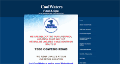 Desktop Screenshot of coolwaterspoolandspa.com